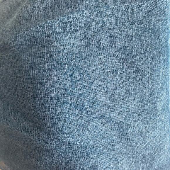 Hermes Ombre Gadient Large Shawl Blue Orange cashmere silk - Picture 10 of 12